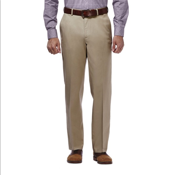 Haggar Mens classic fit premium no iron khaki 40/32 - Picture 1 of 6